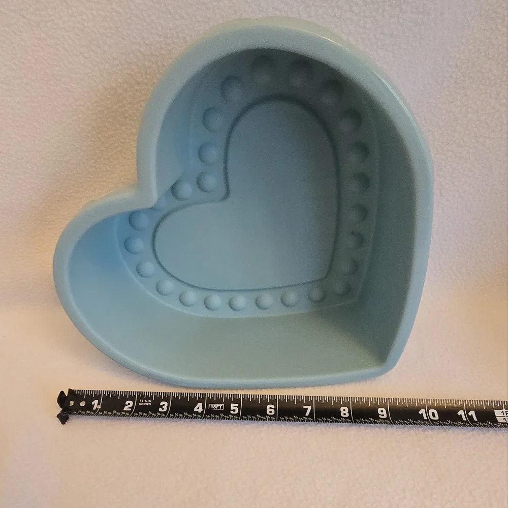 IKEA Heart-Shaped Light Blue Silicone Mold